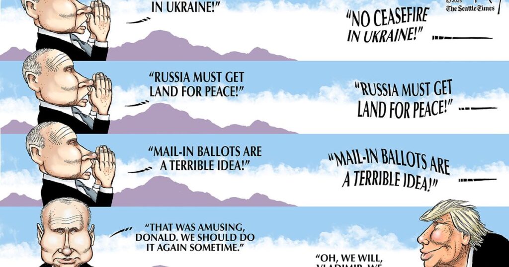 Trump echoes Putin | The Seattle Times