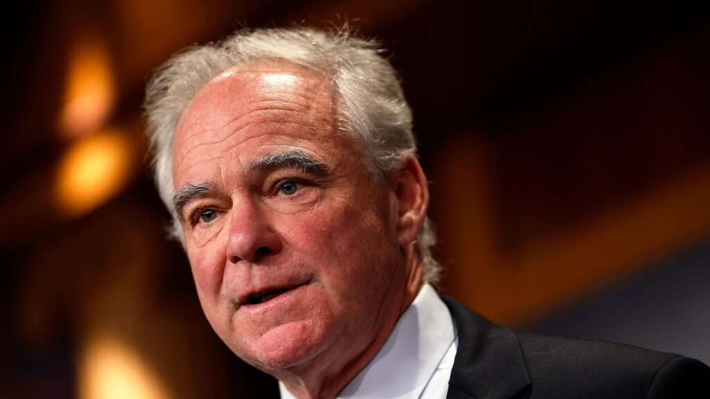 ‘I don’t look at this as politics’: Kaine pressed on what Democrats have gained from shutdown