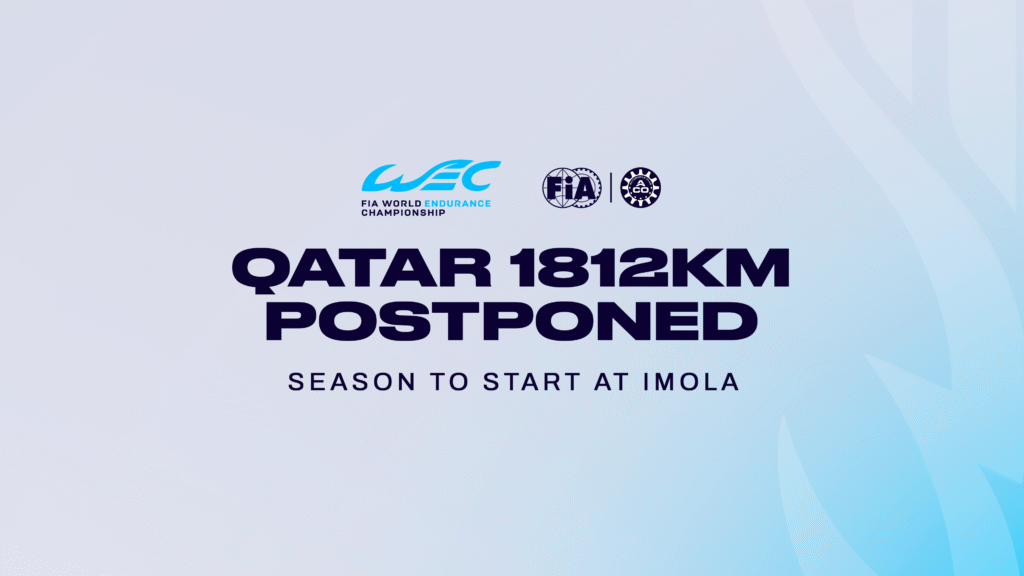 WEC: Qatar 1812km postponed, season to start at Imola