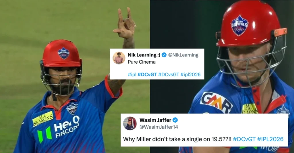 IPL 2026: Fans go berserk as Gujarat Titans survive KL Rahul, David Miller scare to beat Delhi Capitals in a last-ball thriller