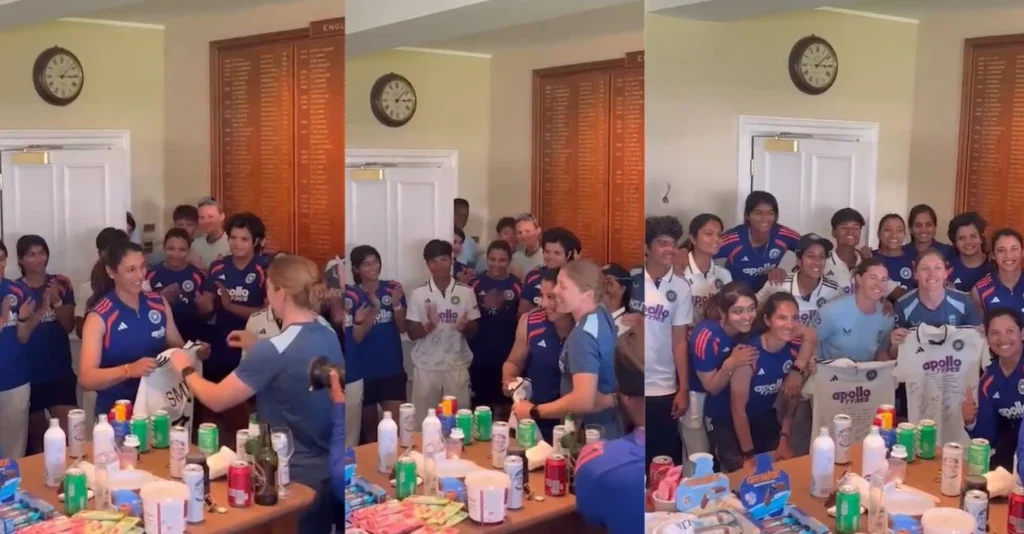 WATCH: India give emotional farewell to Heather Knight and Tammy Beaumont after historic Lord’s Test