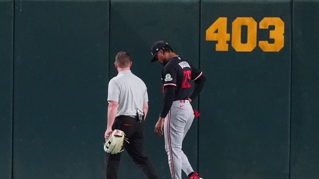 Buxton Day to Day With Hip Injury; Ryan Headed to Rehab