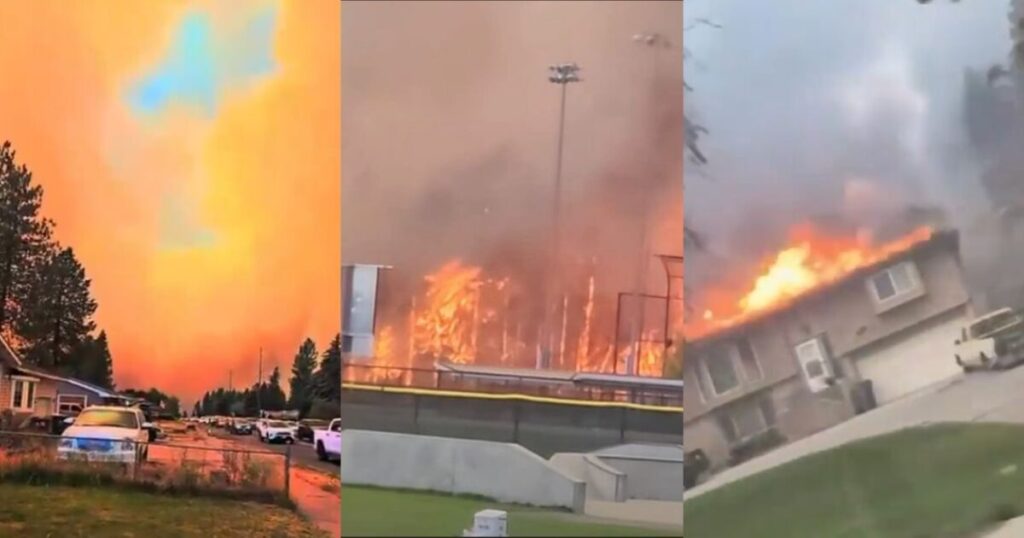 Fast-Moving Wildfire Forces Mass Evacuations as Homes Burn and Hospital is Emptied (VIDEOS) * The Gateway Pundit * by Cassandra MacDonald