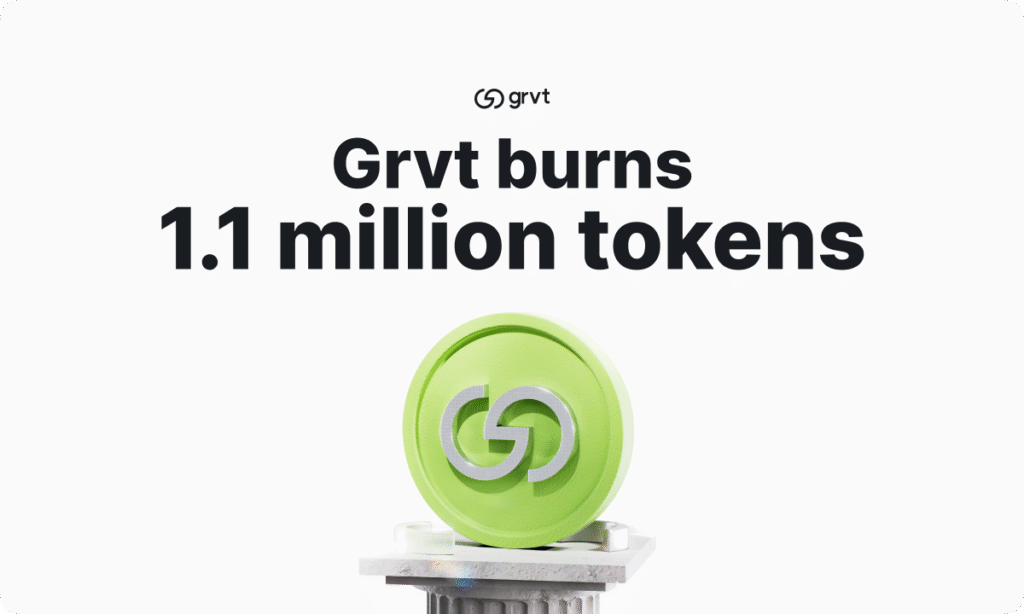 GRVT Burns 1.1 Million Tokens as Countdown to Grvt 2.0 Begins
